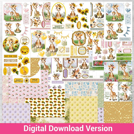 Debbi Moore Designs - Joyful Giraffes Cardmaking Digital Download