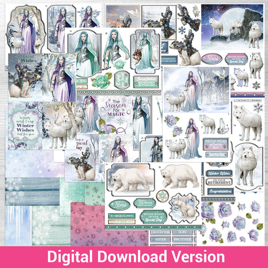 Debbi Moore Designs - Ice Queen 2 Cardmaking Kit Digital Download