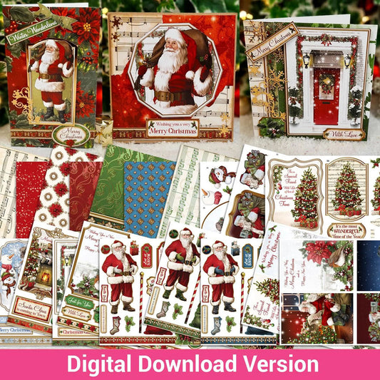 Debbi Moore Designs - Santa Claus Cardmaking Digital Download