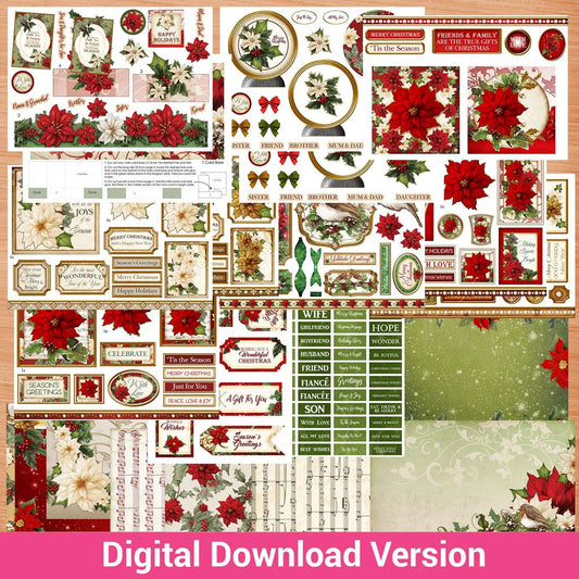 Debbi Moore Designs - Christmas Three Dimensional Poinsettia Download