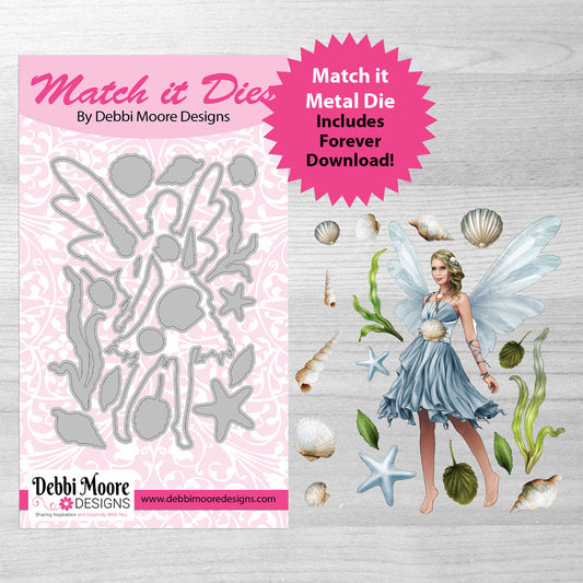 Debbi Moore Designs - Summer Fairies Match It Die Set 1