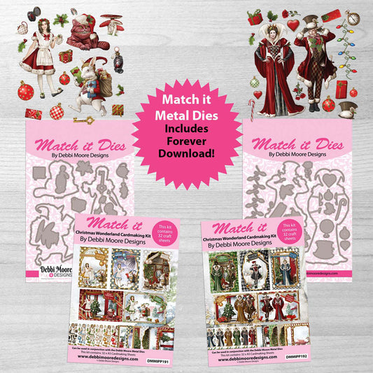 Debbi Moore Designs - Christmas in Wonderland Match It Die & Cardmaking Multibuy