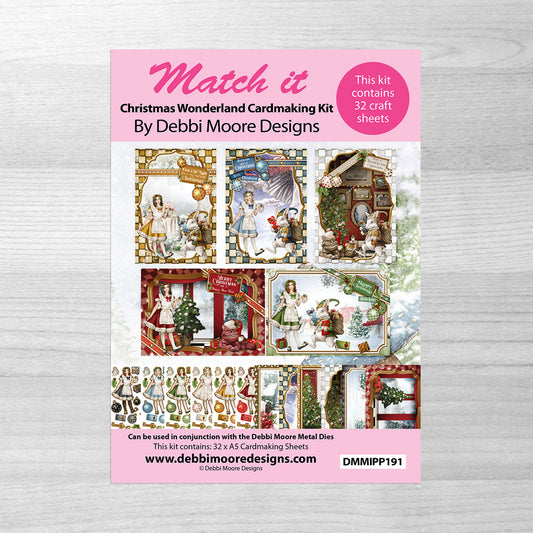 Debbi Moore Designs - Match It Christmas in Wonderland Alice & Rabbit Cardmaking Kit