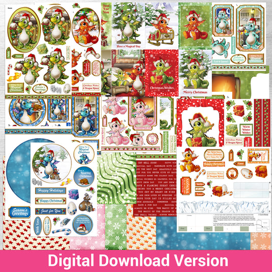 Debbi Moore Designs - Christmas Dragon Digital Download kit
