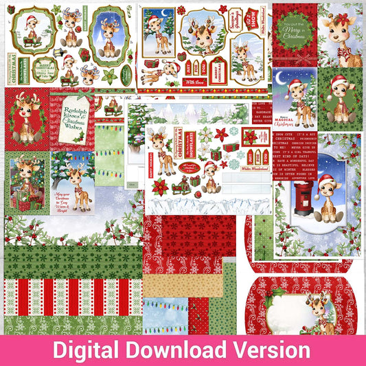 Debbi Moore Designs - Christmas Giraffes Digital Download Kit