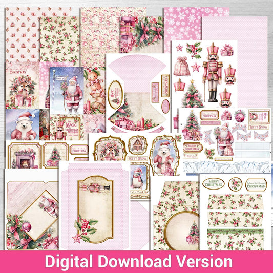 Debbi Moore Designs - Dreaming of a Pink Christmas Digital Download kit
