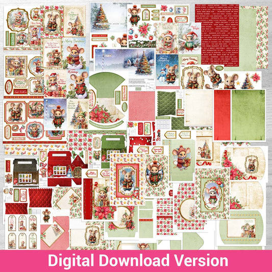 Debbi Moore Designs - A Tiny Tails Christmas Cardmaking Multibuy Digital Download