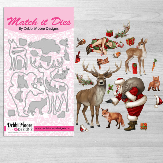 Debbi Moore Designs - Match It The Wonder of Christmas die Set with Forever Code