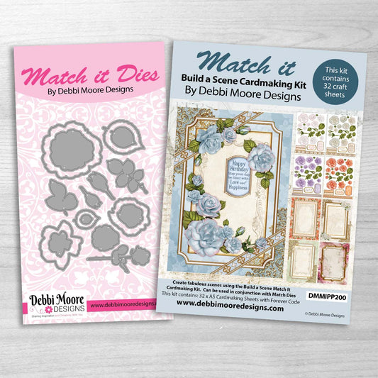 Debbi Moore Designs - Match It Chateau Rose Multibuy Die Set and Cardmaking kit with Forever Code