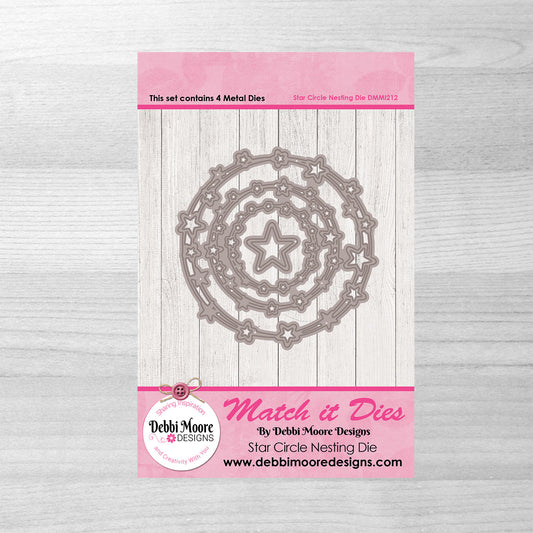 Debbi Moore Designs - Star Circle Nesting die Set with Forever Code