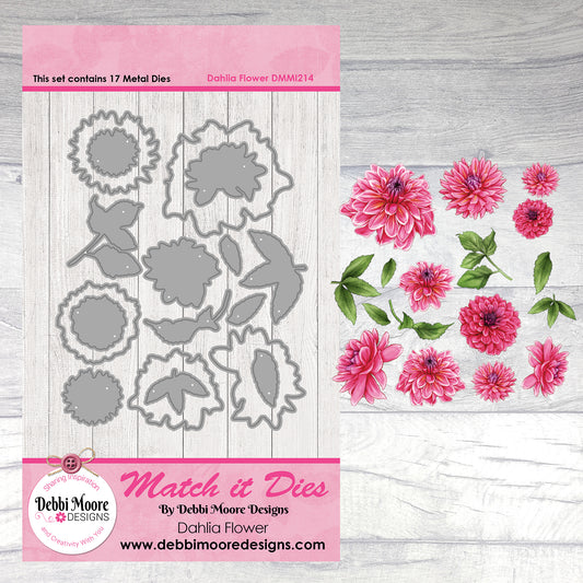 Debbi Moore Designs - Match It Dahlia Dreams die Set with Forever Code