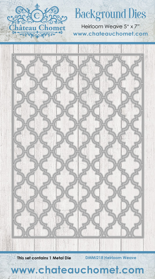 Debbi Moore Designs - Chateau Chomet Background die Set with Forever Code - Heirloom Weave Die