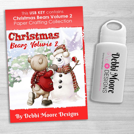 Debbi Moore Designs - Christmas Bears Vol 2 USB Key with over 1500 printable elements