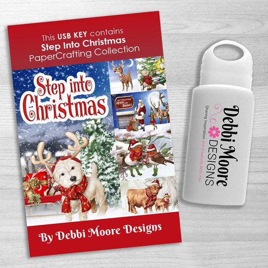Debbi Moore Designs - Step Into Christmas USB key - over 1,500 printable elements