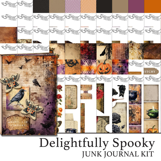 The Crafty Witches - Delightfully Spooky Digital Junk Journal