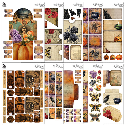 The Crafty Witches - Delightfully Spooky Digital Junk Journal