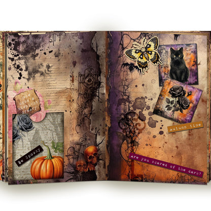 The Crafty Witches - Delightfully Spooky Digital Junk Journal