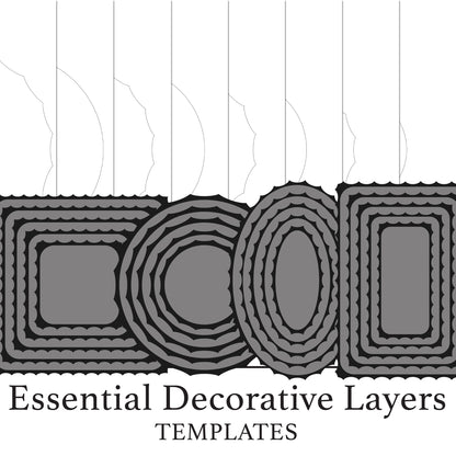 The Crafty Witches - Paper Charms Decorative Layers SVG & PDF Files