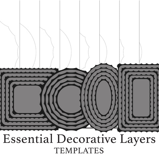 The Crafty Witches - Paper Charms Decorative Layers SVG & PDF Files