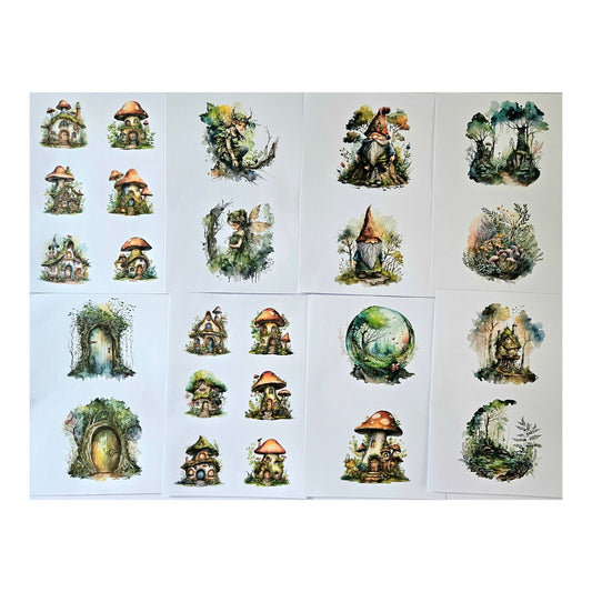 Emlems - Fairy Houses Papers Download 30x A4