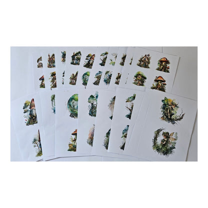 Emlems - Fairy Houses Papers Download 30x A4