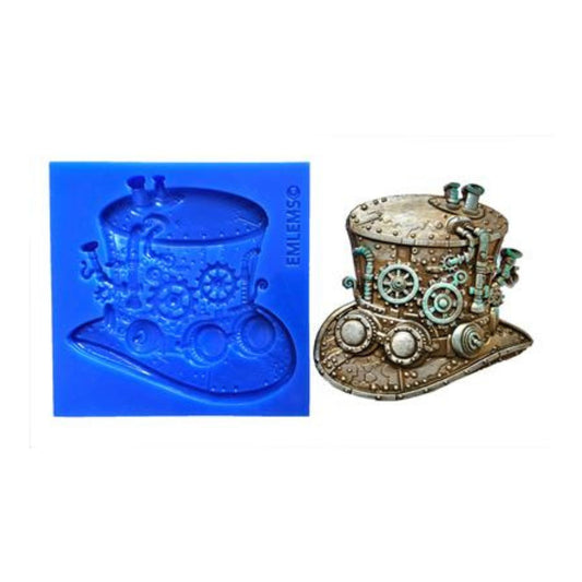 Emlems - Steampunk Small Top Hat Silicone Mould