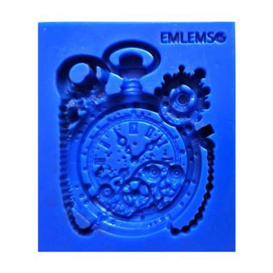 Emlems - Steampunk Small Pocket Watch Silicone Mould