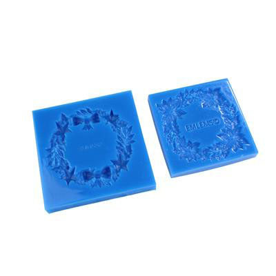 Emlems - Christmas Wreaths Duo Silicone Moulds