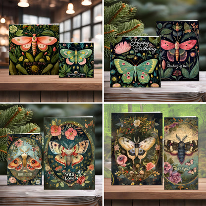 The Crafty Witches - Fluttery Fun Ready Made Cards Download Collection