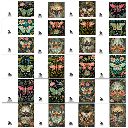 The Crafty Witches - Fluttery Fun Ready Made Cards Download Collection