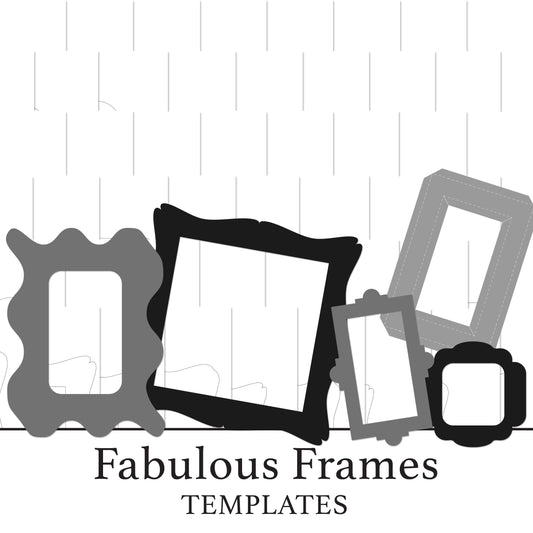 The Crafty Witches - Paper Charms Fabulous Frames SVG & PDF Files