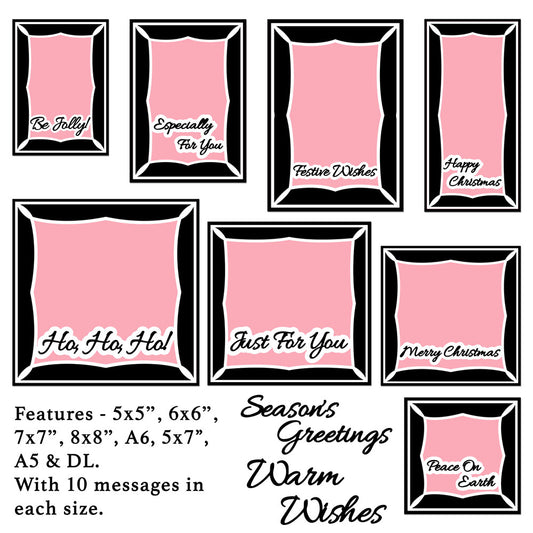 The Crafty Witches - Fantastical Festive Frames SVG Files
