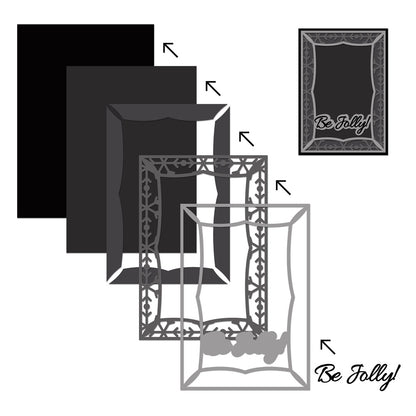 The Crafty Witches - Fantastical Festive Frames SVG Files