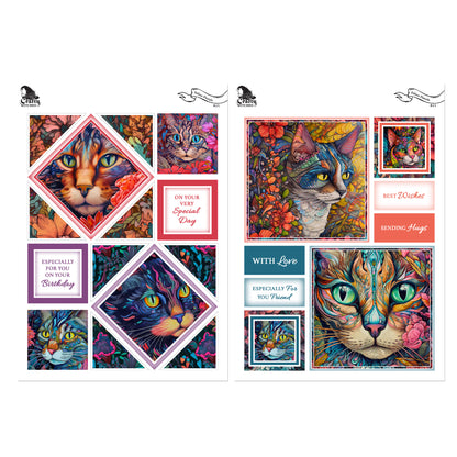 The Crafty Witches - Chinoiserie Chic, Dino-roar-some & Feline Florals Download Kits