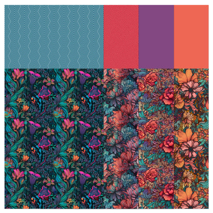The Crafty Witches - Chinoiserie Chic, Dino-roar-some & Feline Florals Download Kits