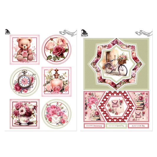 The Crafty Witches - Letters from the Past, Floral Romance & Wildflower Walk Download Kits
