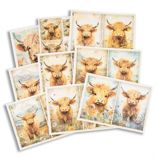 Emlems - Highland Cow Papers Download 35x A4
