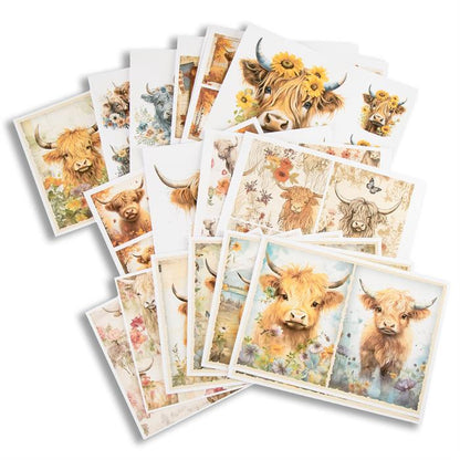 Emlems - Highland Cow Papers Download 35x A4
