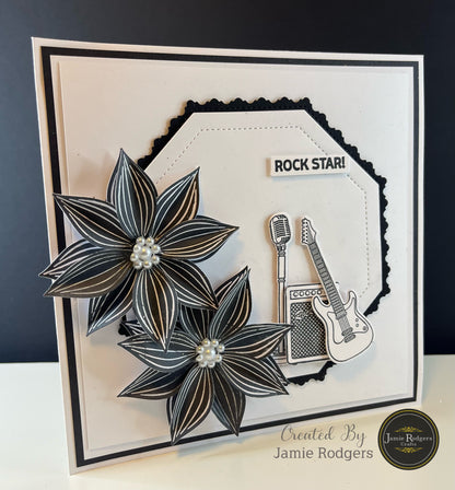 Jamie Rodgers Crafts - Guitar Craft Die Set - The Musical Collection