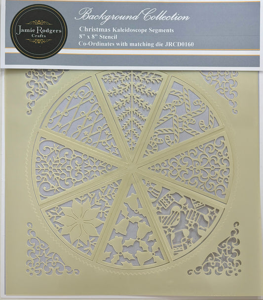 Jamie Rodgers Crafts - Christmas Kaleidoscope Stencil - Background Collection
