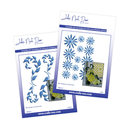 John Next Door - Tatty Gerbera & Morella Leaves Die Sets Bundle