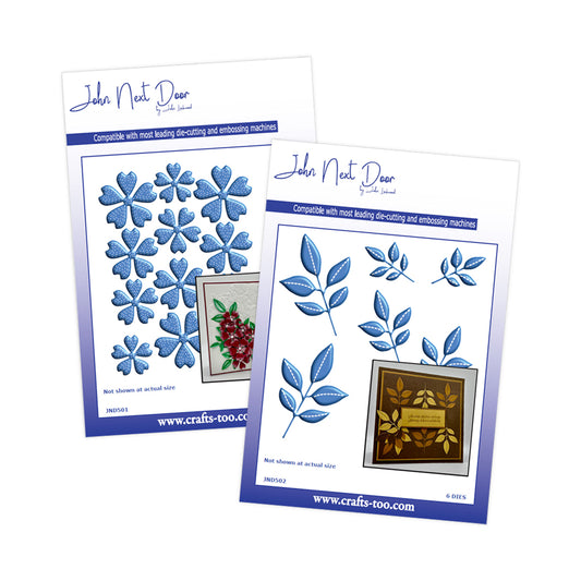 John Next Door - Stitch Dogwood & Stitch Leaves Die Bundle