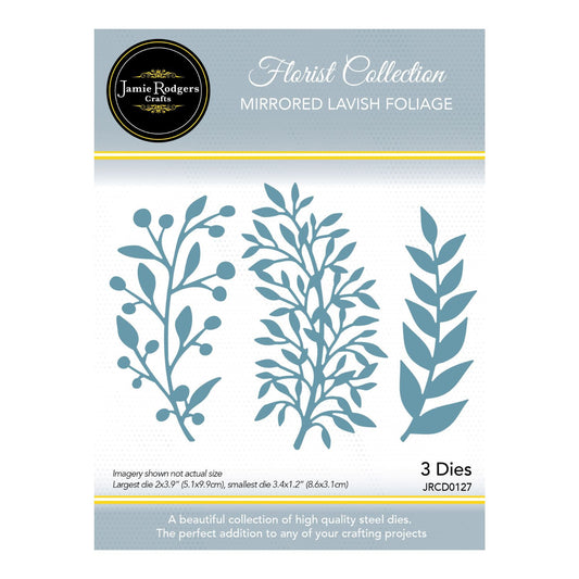 Jamie Rodgers Crafts - Mirrored Lavish Foliage Die Set - Florist Collection