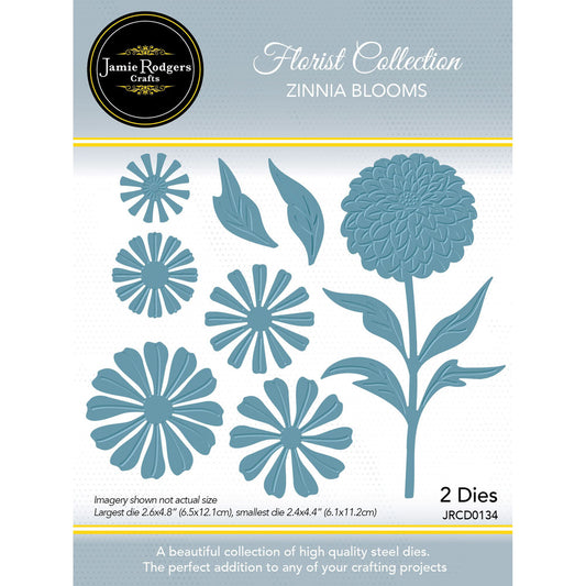 Jamie Rodgers Crafts - Zinnia Blooms Craft Die Set