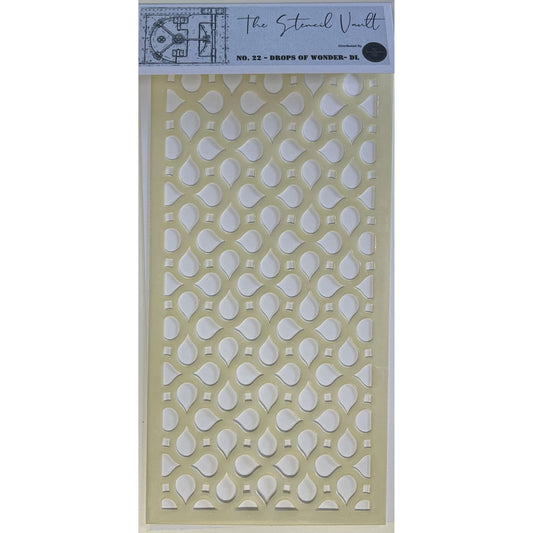 The Stencil Vault - DL Stencil No 22 - Drops Of Wonder