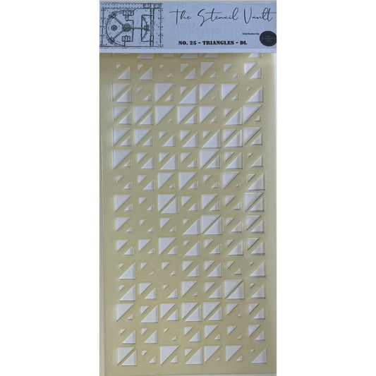 The Stencil Vault - DL Stencil No 25 - Triangles