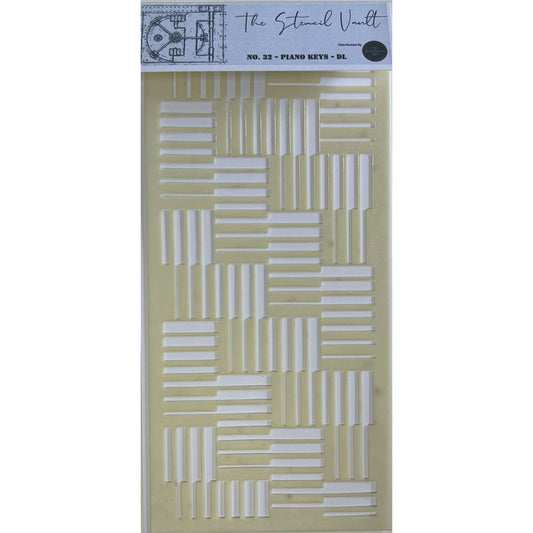 The Stencil Vault - DL Stencil No 32 - Piano Keys