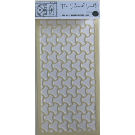 The Stencil Vault - DL Stencil No 34 - Woven Links