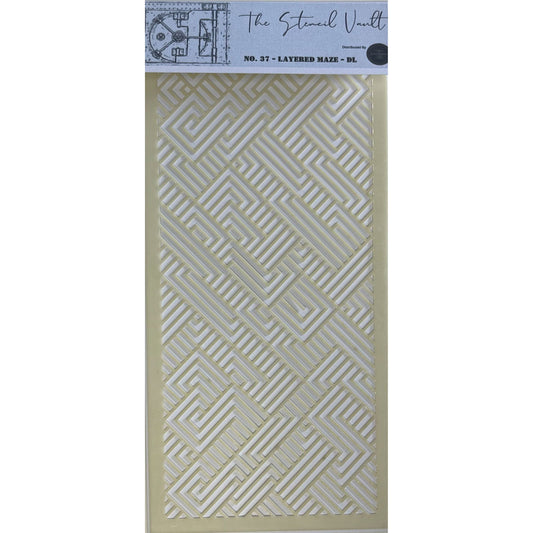 The Stencil Vault - DL Stencil No 37 - Layered Maze
