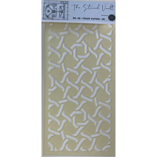 The Stencil Vault - DL Stencil No 38 - Crazy Paving